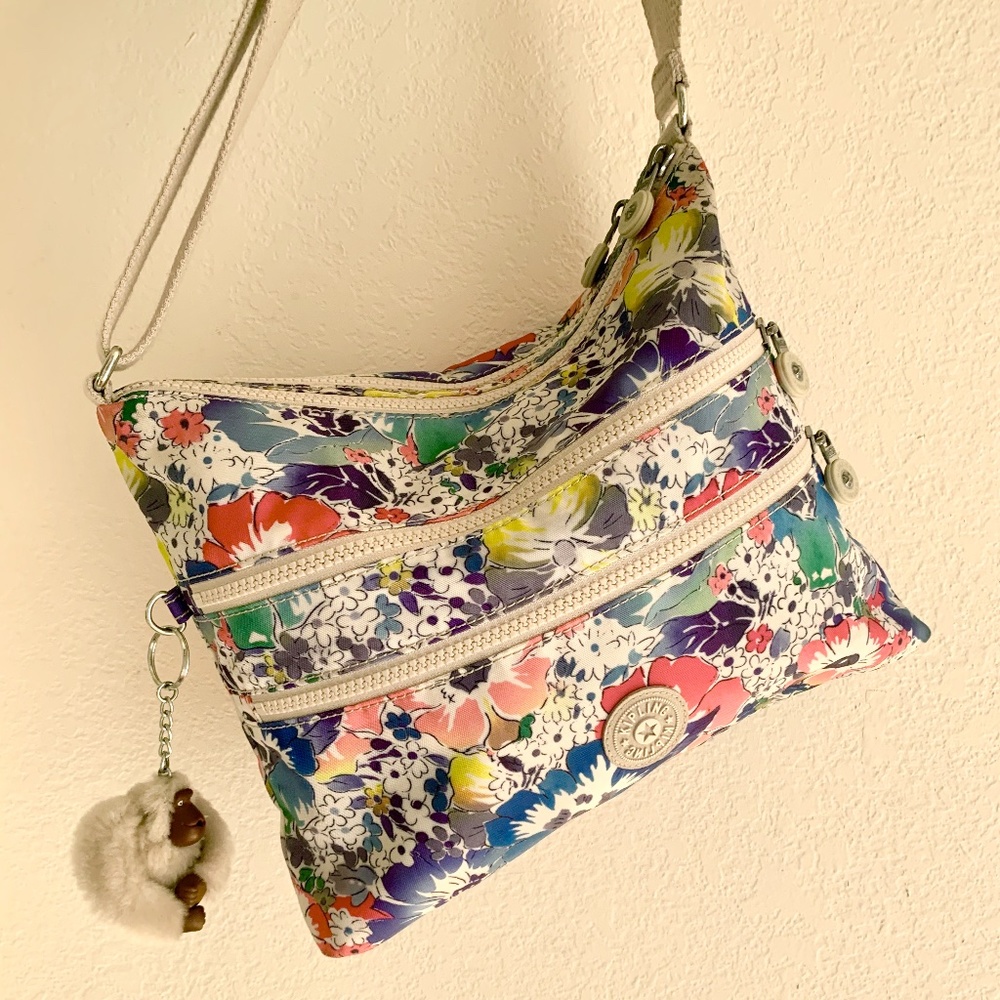 Kipling Alvar Floral Printed Crossbody Bag